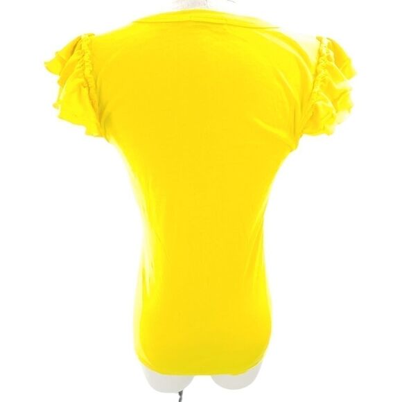 Juicy Couture ruffle cap sleeve tee shirt small - Picture 5 of 8